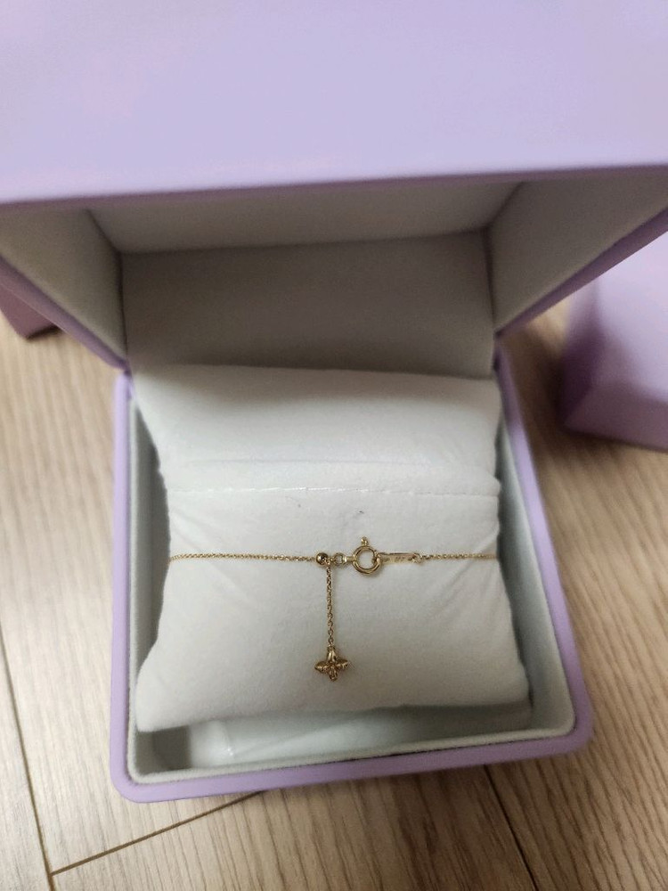 골든듀 펄시피아 쁘띠 팔찌 옐로우골드--2