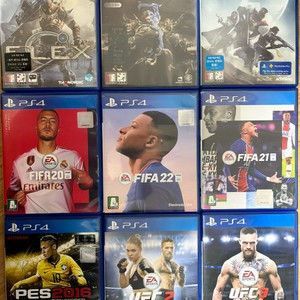 PS4/플스4 몬스터 헌터 월드, 호라이즌 제로던, PES2020, UFC4, 콜 오브 듀티 월드워2 이미지