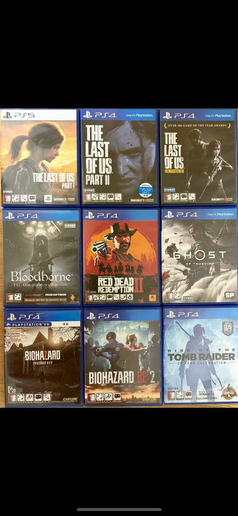 PS4/플스4 몬스터 헌터 월드, 호라이즌 제로던, PES2020, UFC4, 콜 오브 듀티 월드워2 이미지