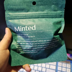 민티드 고체치약 90정 리필 미개봉