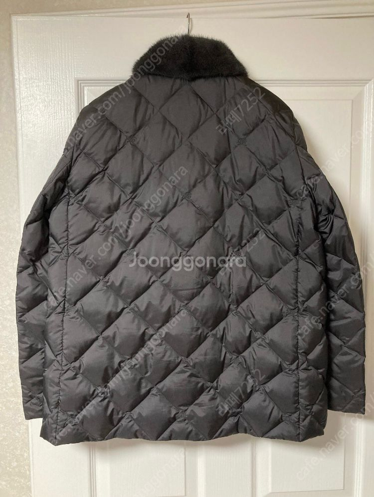 닥스 여성 탈착 밍크카라 경량 구스다운--5