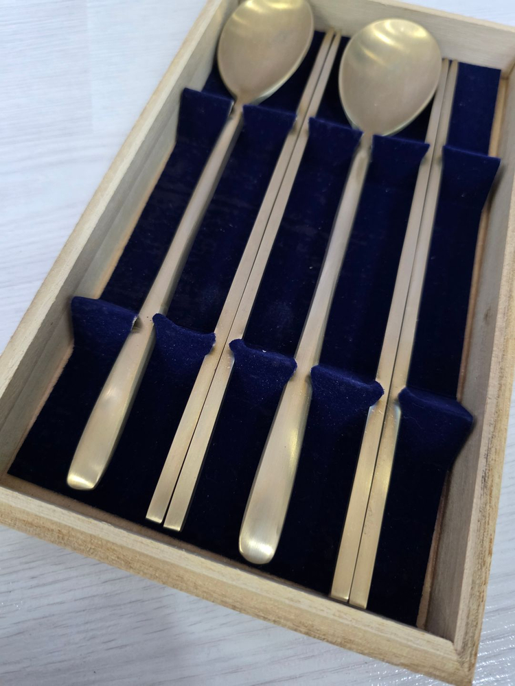 중요무형문화재 77호 안성유기 궁중 수저세트 2벌 이미지