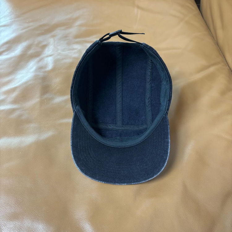 슈프림 캠프캡 모자 박스로고 데님 블랙--5