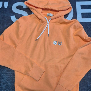 [S] 메종키츠네 더블 폭스 후드 오렌지 이미지