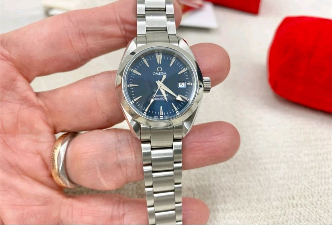 오메가 아쿠아테라 여성용 29mm 청판 스틸 국내 제품 이미지