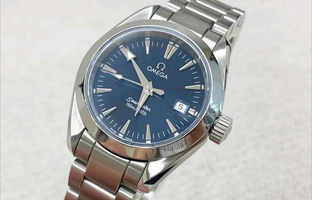 오메가 아쿠아테라 여성용 29mm 청판 스틸 국내 제품 이미지