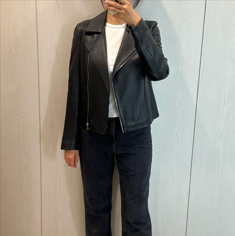 마시모두띠 양가죽 자켓 블랙 XS사이즈 이미지