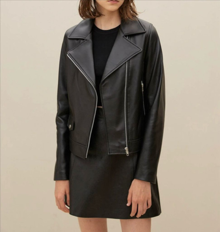 마시모두띠 양가죽 자켓 블랙 XS사이즈 이미지