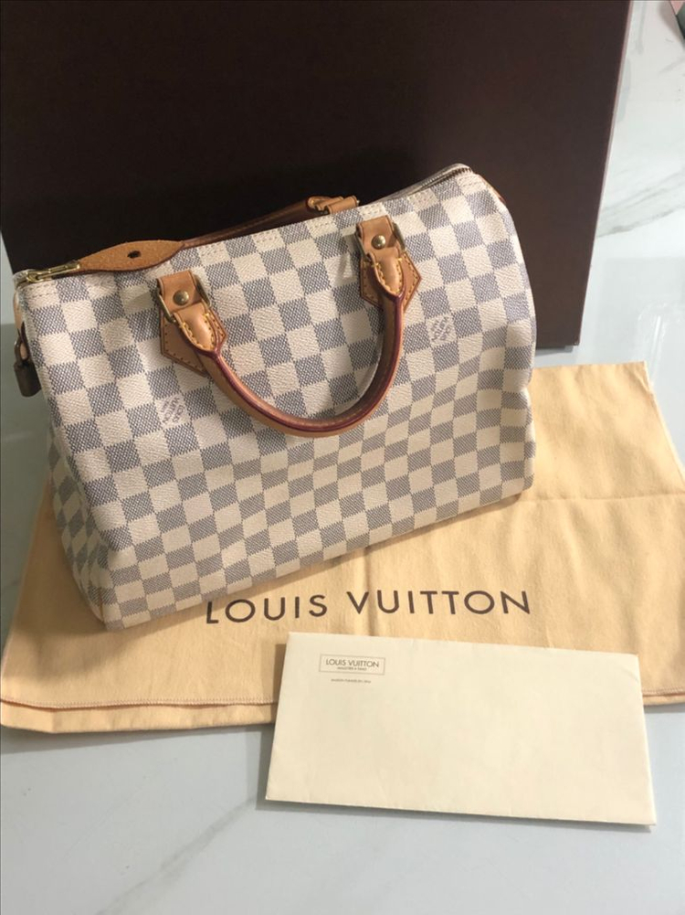 정품보증서O. 풀박스)루이비통 스피디30 다미에--0