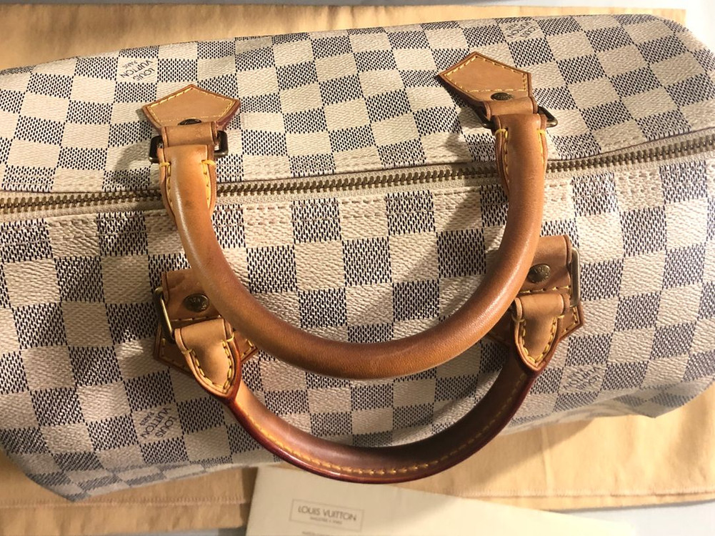 정품보증서O. 풀박스)루이비통 스피디30 다미에--5