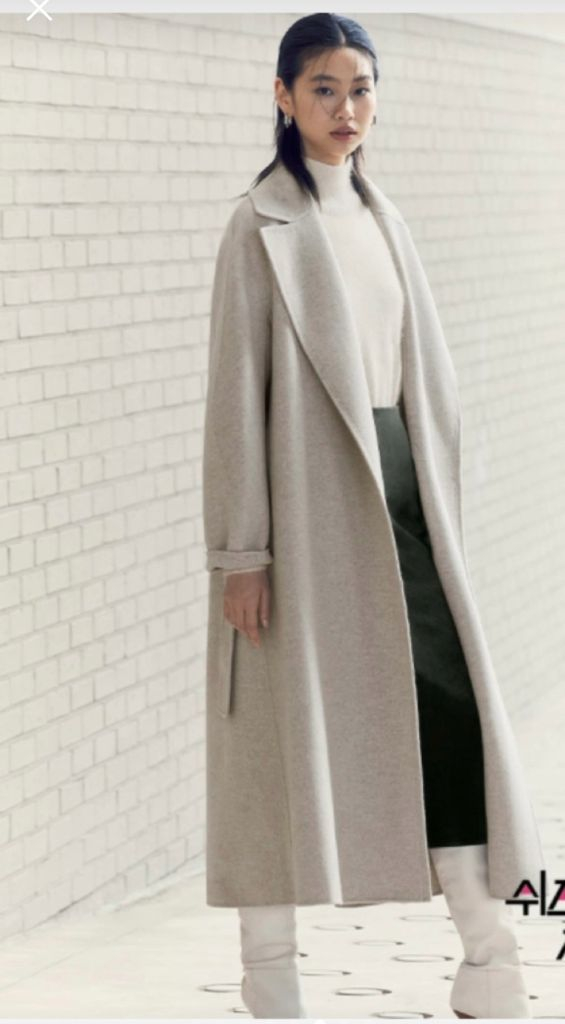쉬즈미스 캐시미어 혼방 코트--5