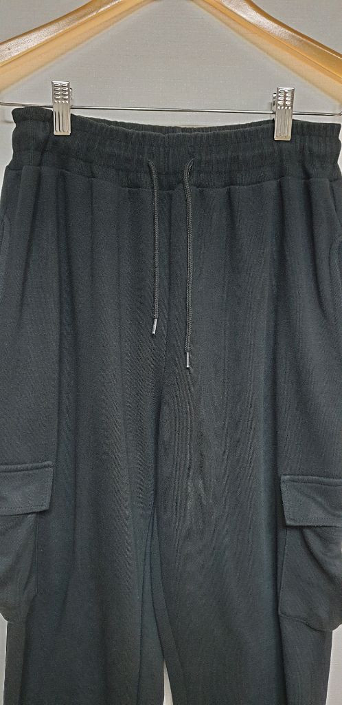 블랙 카고 조거 트레이닝 팬츠 L 2장--1