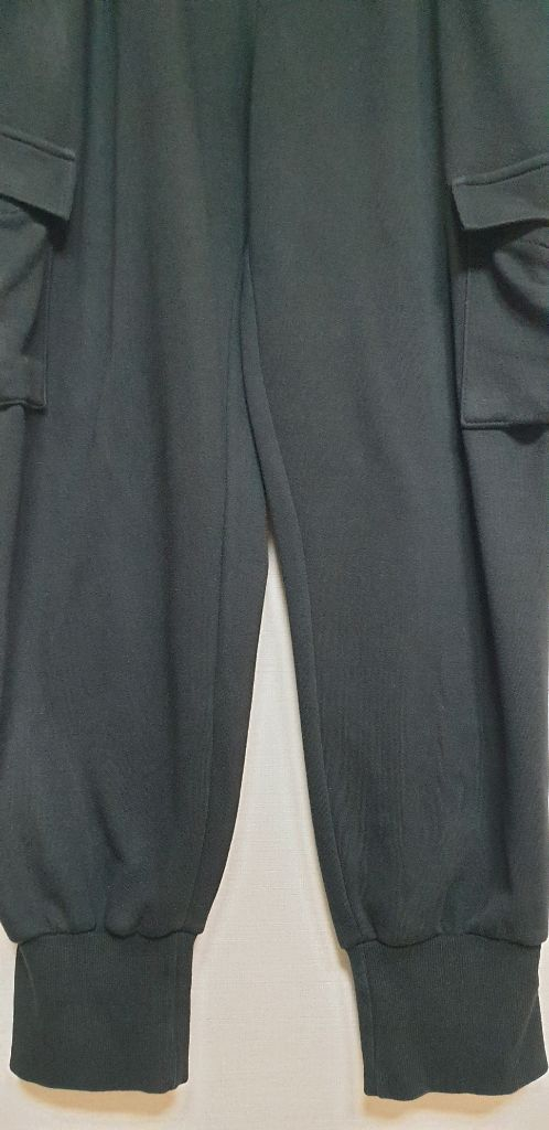 블랙 카고 조거 트레이닝 팬츠 L 2장--2