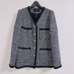 랑방컬렉션 하운드투스 트위드 자켓 66