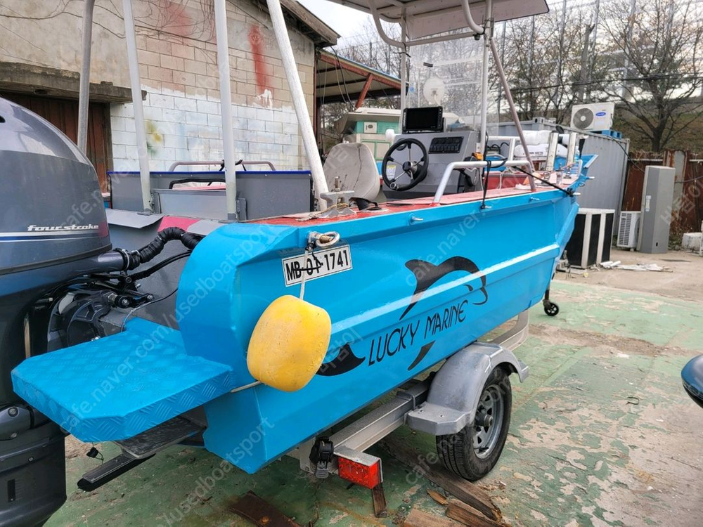 럭키마린 450 알미늄 보트 야마하 90마력 이미지