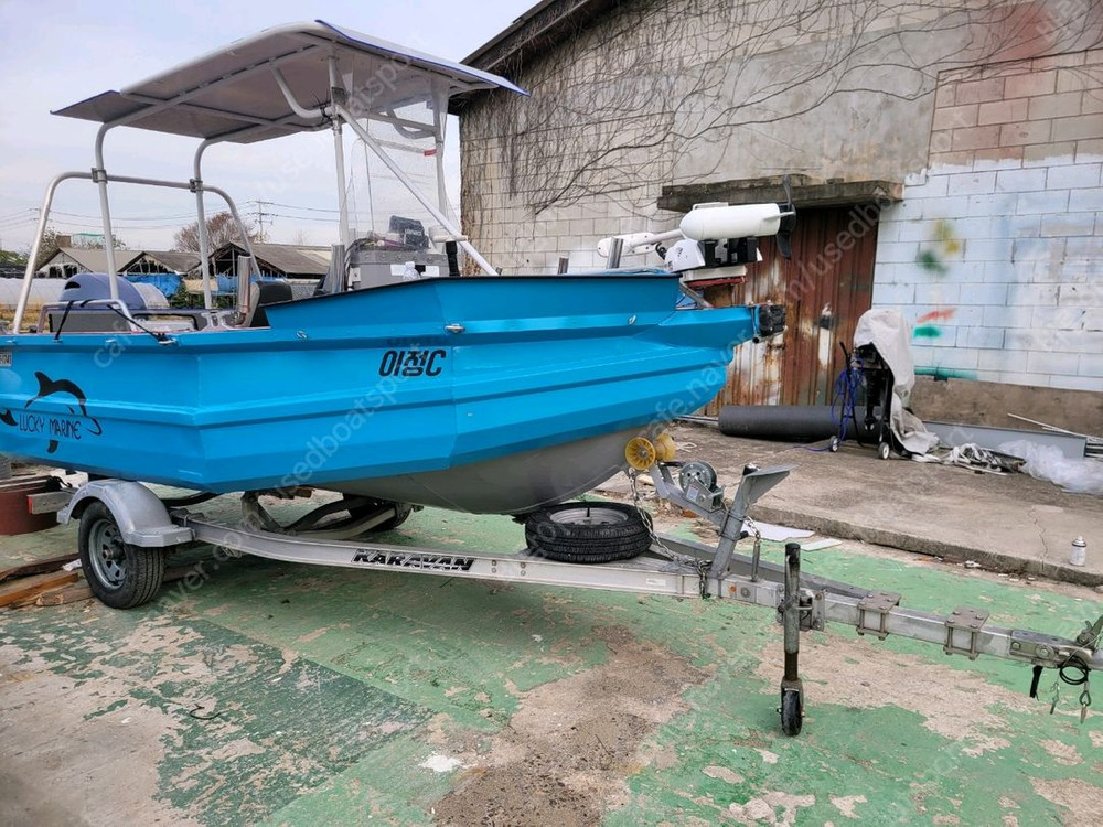 럭키마린 450 알미늄 보트 야마하 90마력 이미지