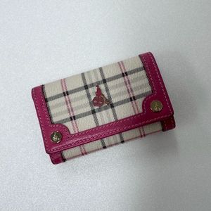 Beanpole 빈폴 핑크 미니 키링 3단 지갑