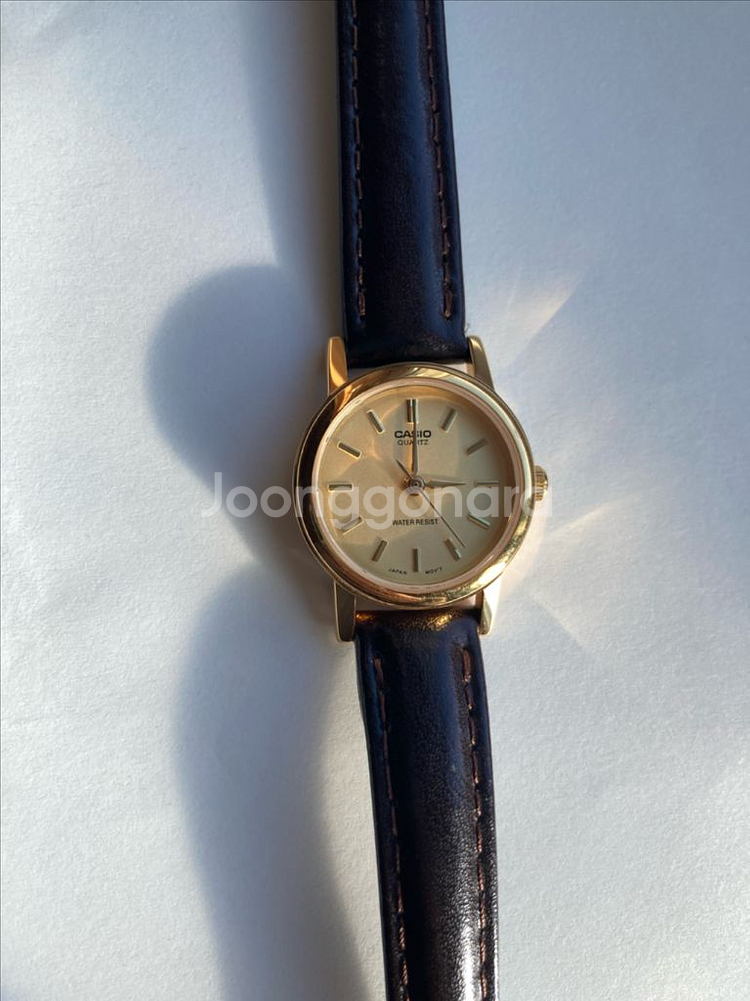 카시오 여성용 가죽 시계--2