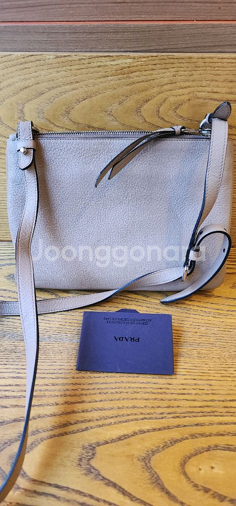 프라다 더블지퍼 크로스백--7