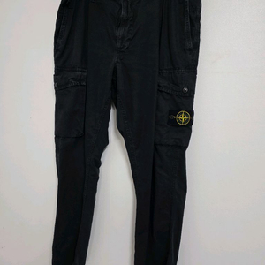 스톤아일랜드 블랙 카고 바지 허리 40인치