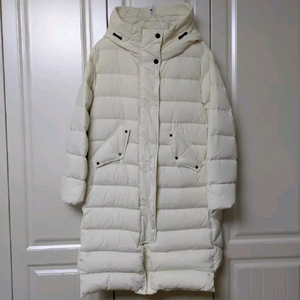 블루테일 구스다운롱패딩160/성인55 아이보리