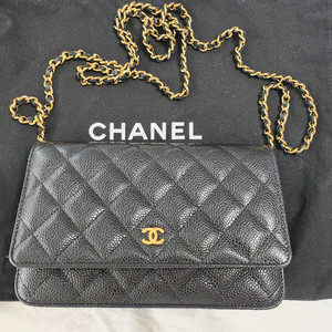 샤넬 WOC 캐비어 금장체인백