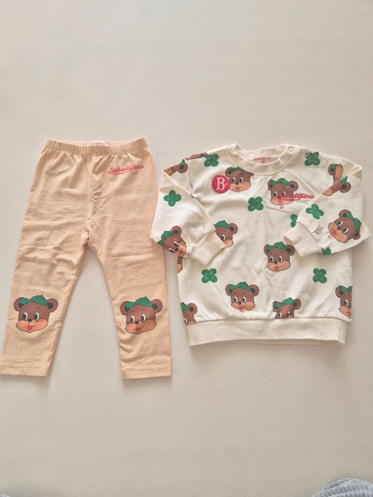 베베드피노 테오베이비상의(90)+레깅스90 일괄 상태좋음--0