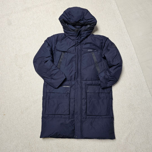 530- 디스커버리 오리털 후드 롱패딩 네이비 110 이미지