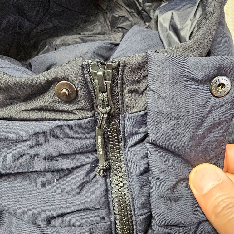 530- 디스커버리 오리털 후드 롱패딩 네이비 110 이미지