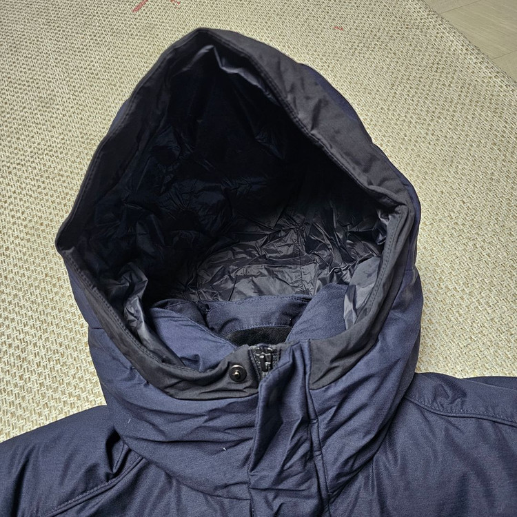 530- 디스커버리 오리털 후드 롱패딩 네이비 110 이미지