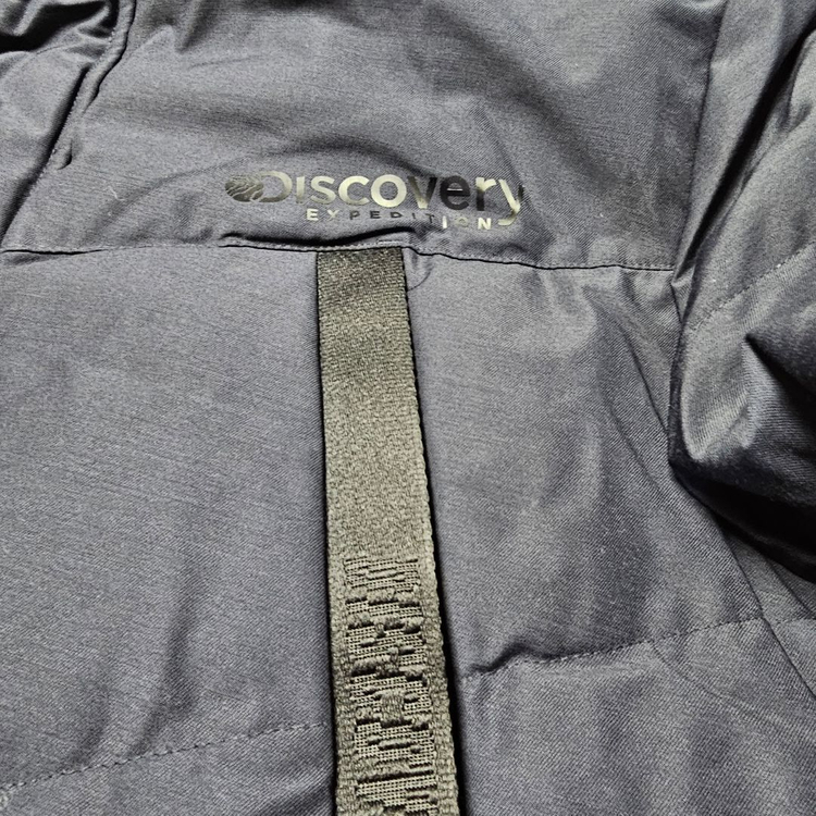 530- 디스커버리 오리털 후드 롱패딩 네이비 110 이미지