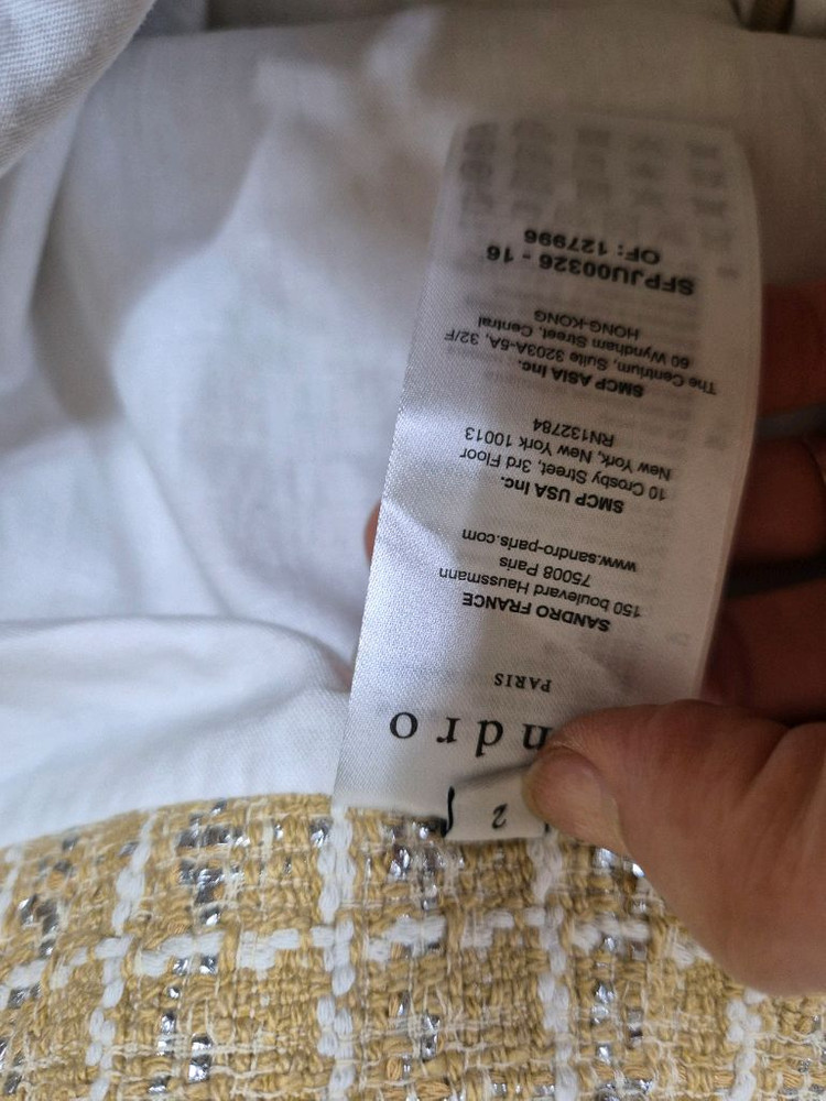 산드로 트위드 미니 스커트(2)--3