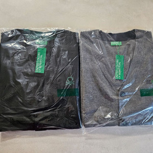 (새옷) 베네통 남성가디건 2개 일괄