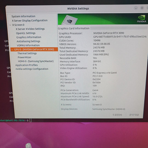 AFOX Geforce RTX 3090 D6X 24GB 실사용시간 8시간 미만