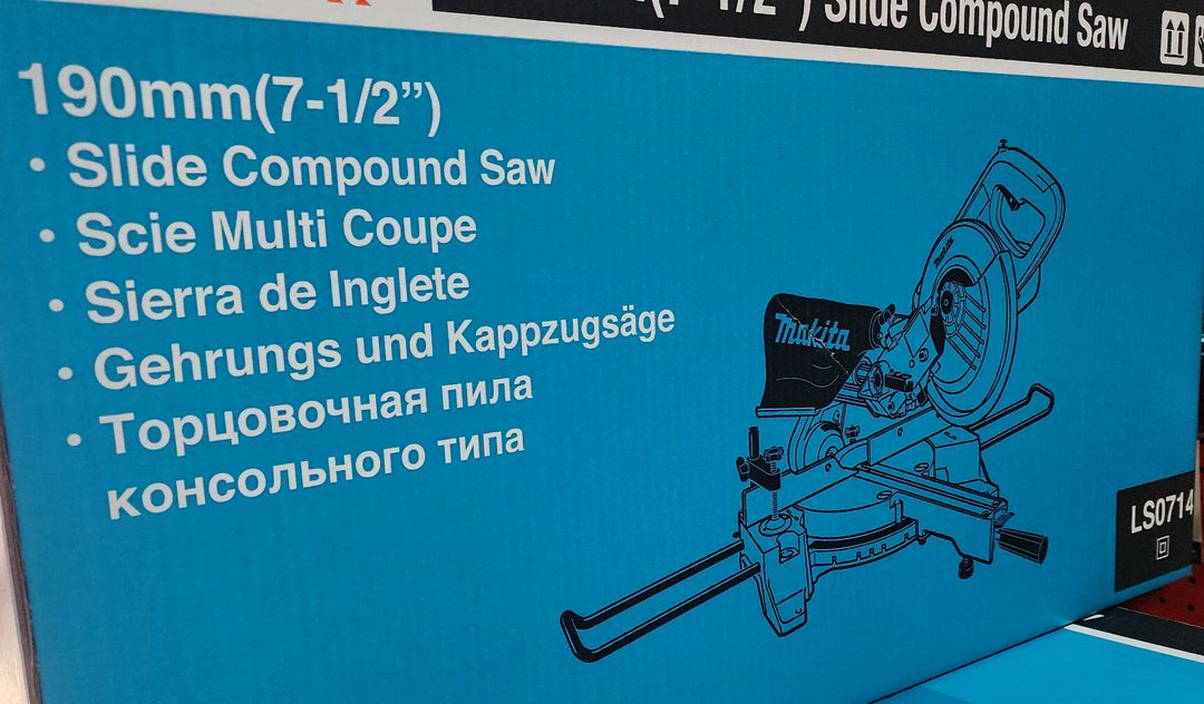 마끼다 슬라이딩각도절단기 LS0714 190mm 탁상원형톱 슬라이드--2