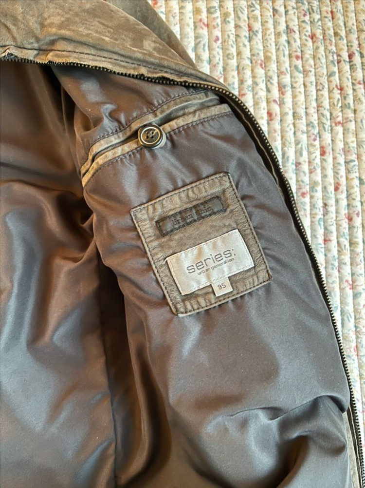 시리즈 누벅 램스킨 포데로사 집업 점퍼 레더 가죽 자켓 95--2