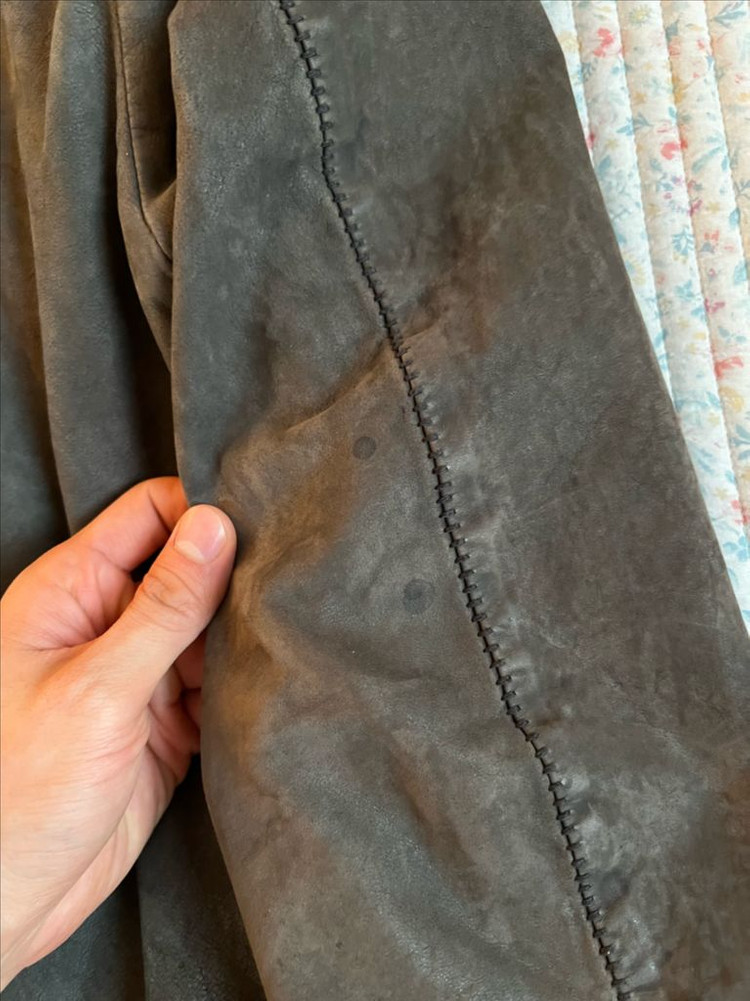 시리즈 누벅 램스킨 포데로사 집업 점퍼 레더 가죽 자켓 95--5