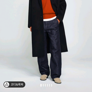 (새상품) 타임옴므 100사이즈 다크네이비 코트 팝니다