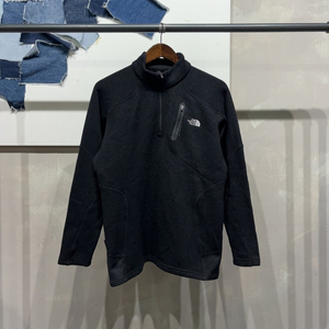 (100) 노스페이스 등산 캐주얼 후리스 플리츠 반집업 긴팔 티