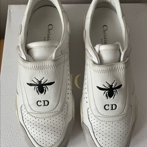 정품 디올 D-Bee 화이트 스니커즈 37.5