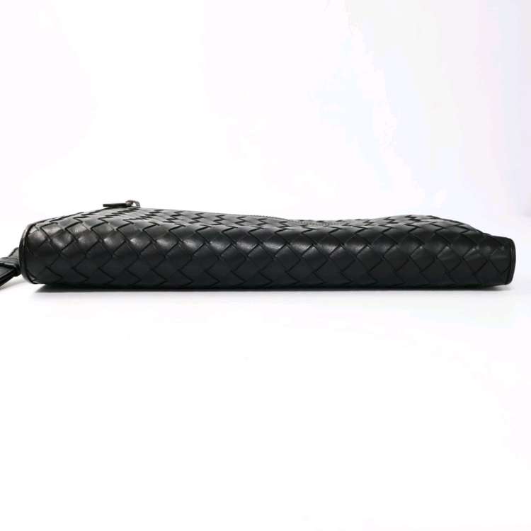 보테가베네타 인트레치아토 블랙 스트랩 클러치백--6