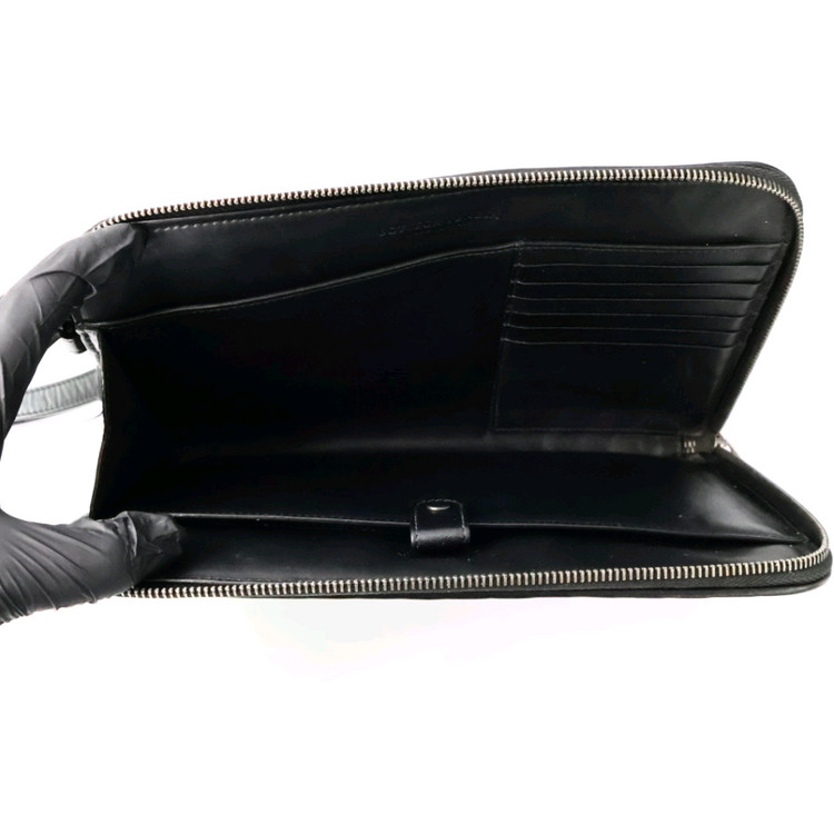 보테가베네타 인트레치아토 블랙 스트랩 클러치백--7