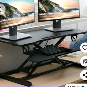 책상높이조절 모션데스크 거치형스탠딩 책상 테이블