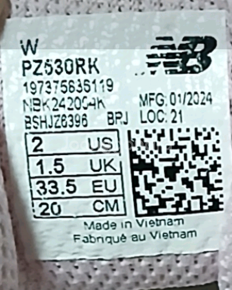 뉴발란스키즈530 실버핑크200운동화 거의새거24년1월--9