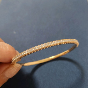 18k로즈골드다이아뱅글팔찌