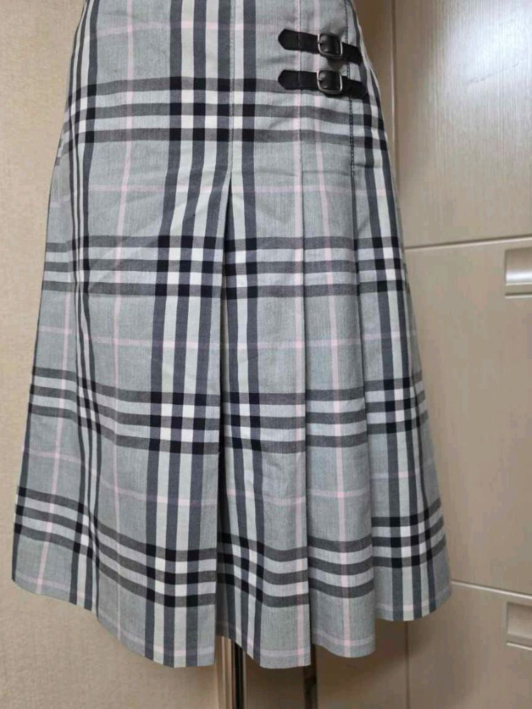버버리 정품 스커트--4