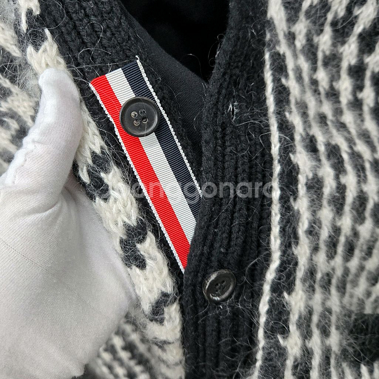 톰브라운 4BAR 하운드투스 울 가디건 5--2