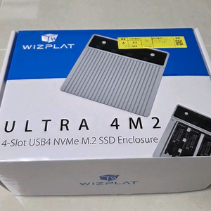 위즈플랫 ULTRA 4M2 썬더볼트5 4베이 USB4 외장SSD 스토리지 이미지