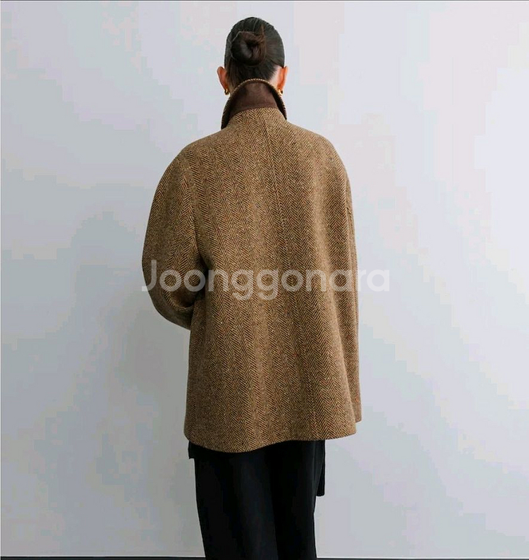 (새상품) The Aperture 디애퍼처 Magee Half Coat 마기 하프 코트 (Brown) free사이즈--1