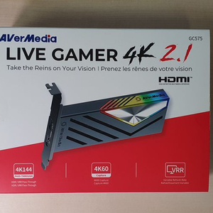 에버미디어 Live Gamer 4K 2.1 GC575 HDMI2.1 캡쳐카드 내장형 PCIe